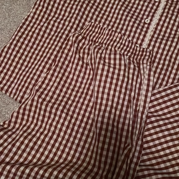 Rylee + Cru Brick Gingham Pajamas - Picture 11 of 12